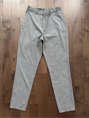 Uniqlo Glen Plaid Tapered Trousers | Grey | S | Never Worn